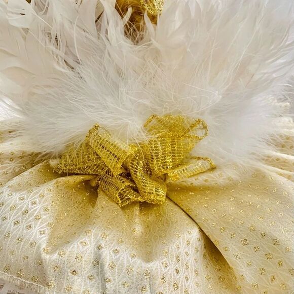 Goldie The 50th Golden Angel‎ Bear 14" Bear by Annette Funicello Knickerbocker - Picture 11 of 12